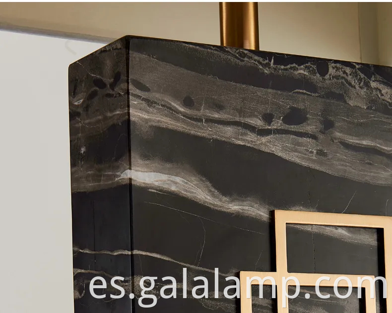 Elegante lámpara de mesa de mármol para la sala de estar y la decoración de la habitación